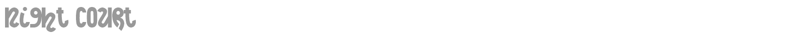 Night Court font preview