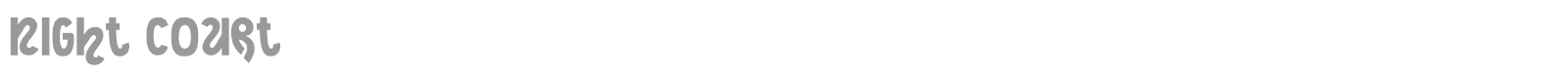 Night Court font preview