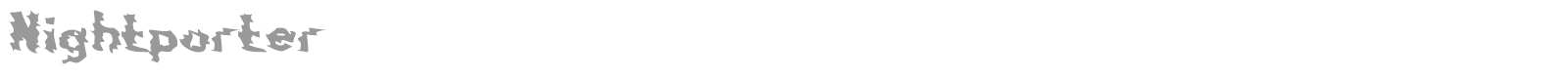 Nightporter font preview