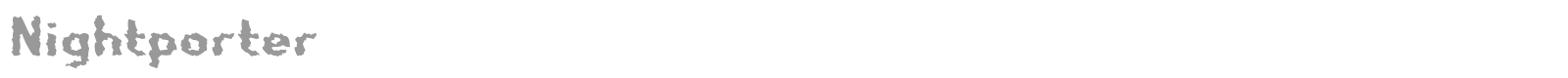 Nightporter font preview