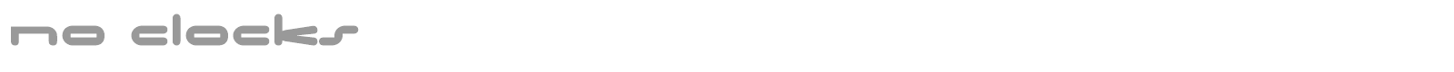 No Clocks font preview