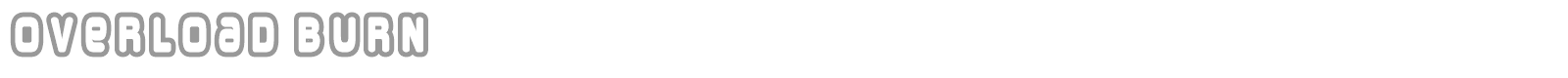 Overload Burn font preview
