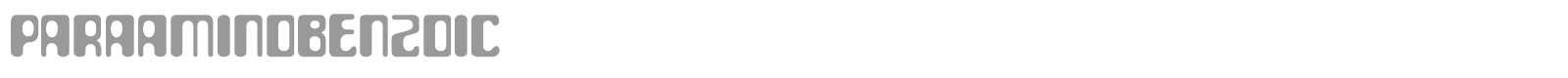 Para Aminobenzoic font preview