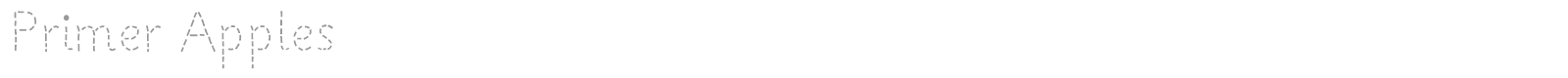 Primer Apples font preview