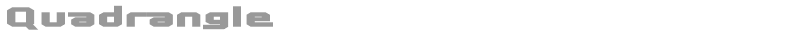 Quadrangle font preview