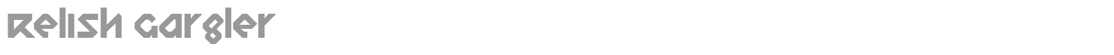 Relish Gargler font preview