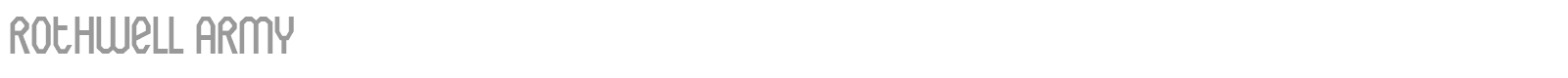 Rothwell Army font preview