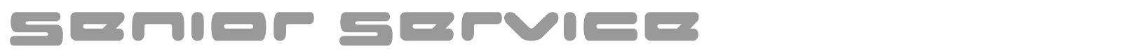 Senior Service font preview