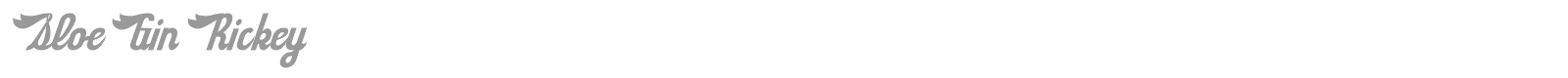 Sloe Gin Rickey font preview