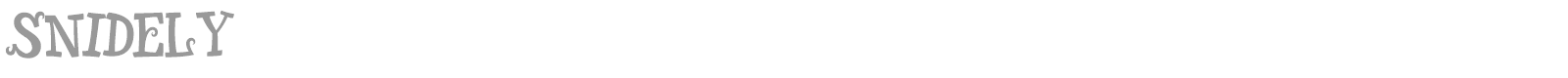 Snidely font preview