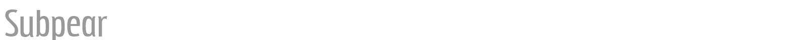 Subpear font preview