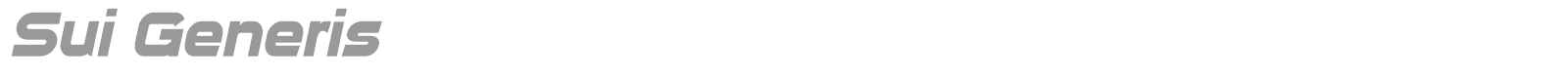 Sui Generis font preview