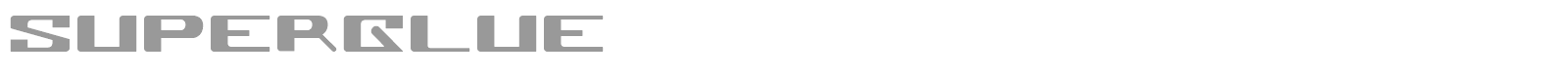 Superglue font preview