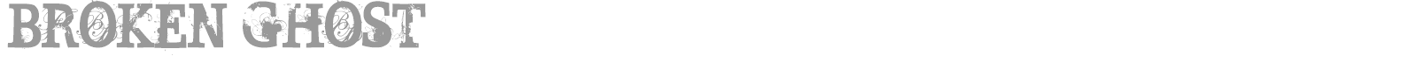 Broken Ghost font preview