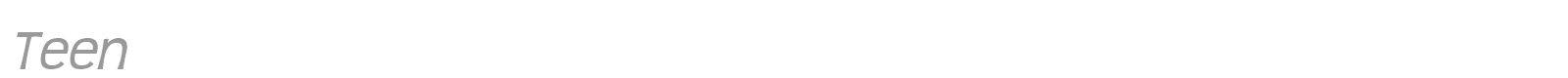 Teen font preview