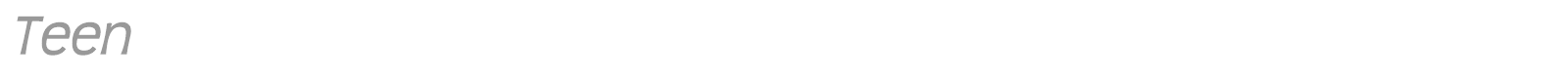 Teen font preview