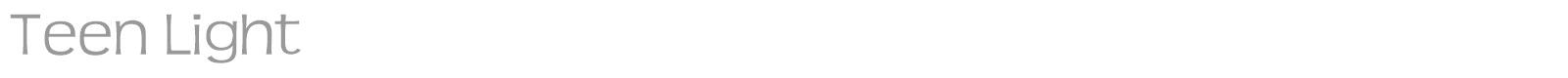 Teen font preview