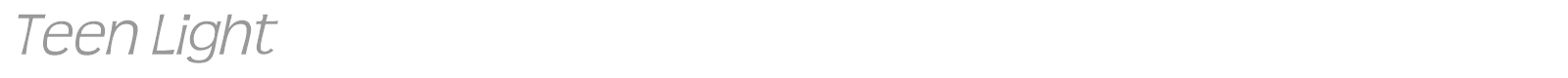 Teen font preview
