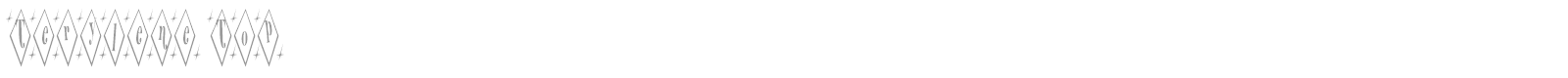Terylene Top font preview