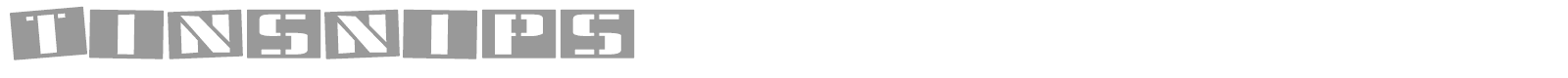 Tinsnips font preview