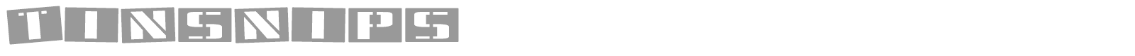 Tinsnips font preview