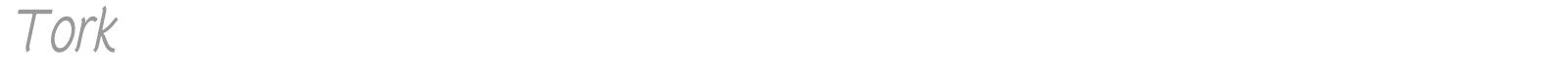Tork font preview