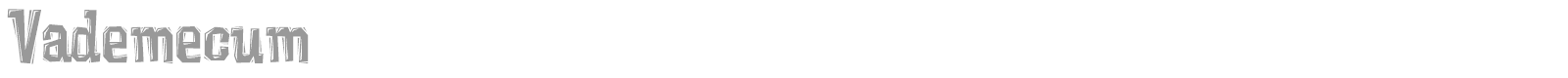 Vademecum font preview