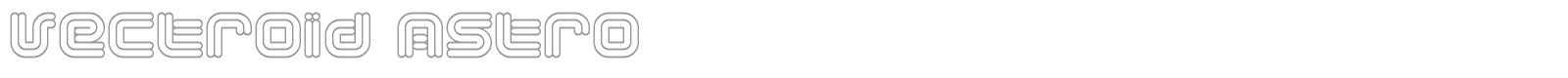 Vectroid font preview