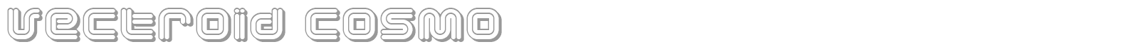 Vectroid font preview