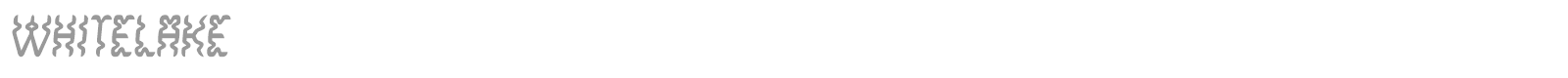 White Lake font preview