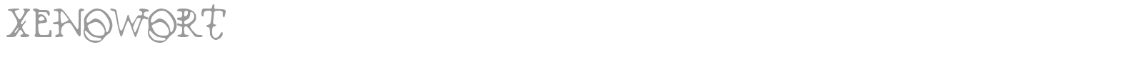 Xenowort font preview