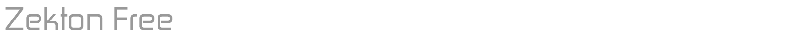Zekton Free font preview
