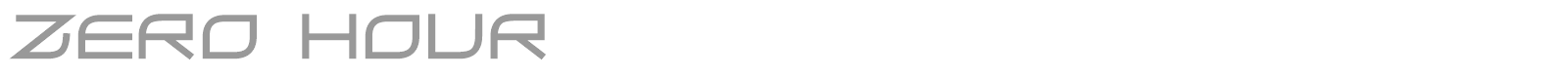 Zero Hour font preview