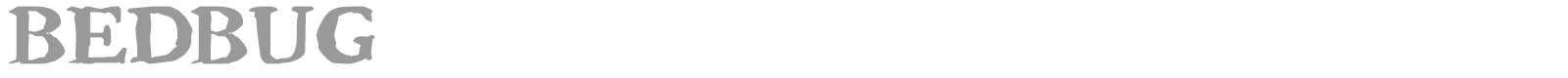 Bedbug font preview