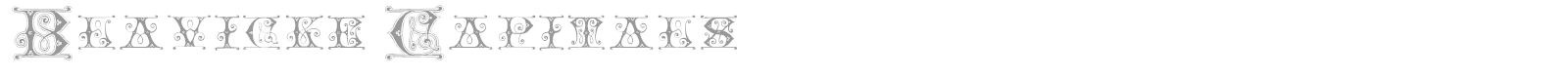 Blavicke Capitals font preview
