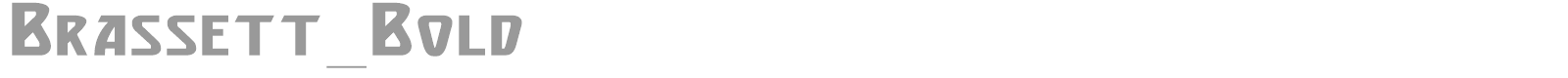 Brassett font preview