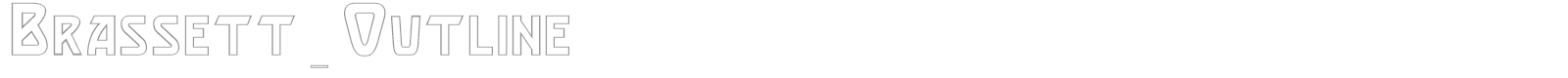 Brassett font preview