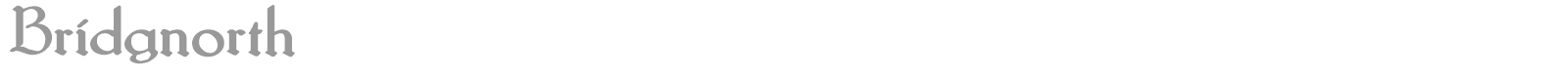 Bridgnorth font preview