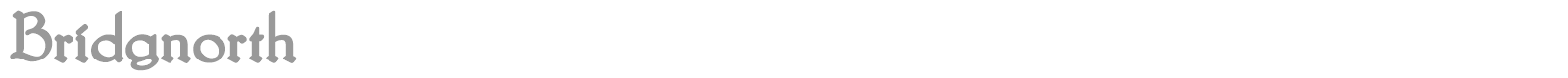 Bridgnorth font preview