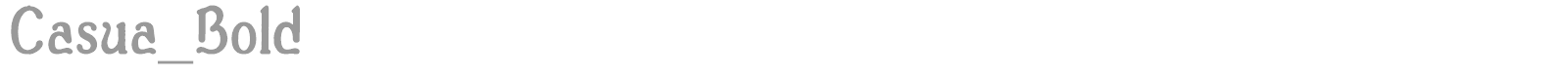 Casua font preview
