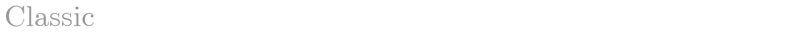Classic font preview