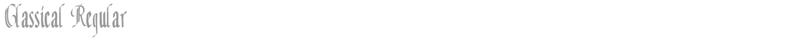 Classic font preview