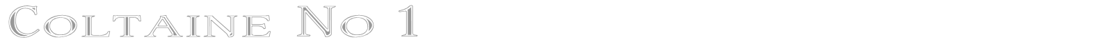 Coltaine font preview