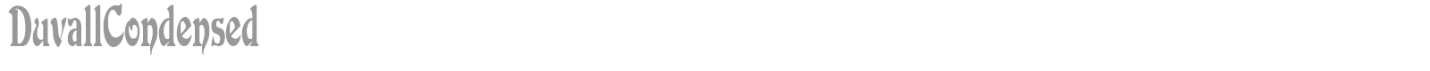 Duvall font preview