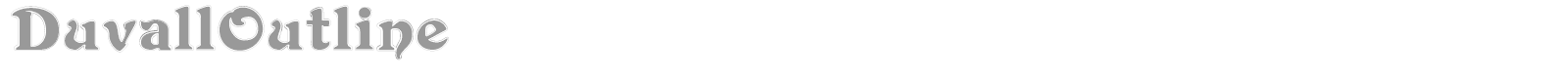 Duvall font preview