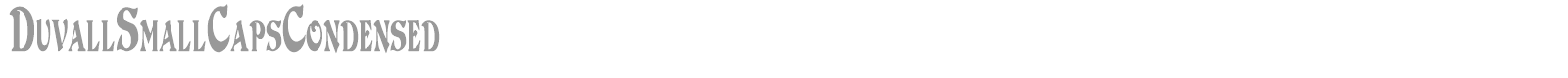 Duvall font preview