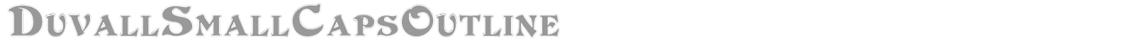Duvall font preview