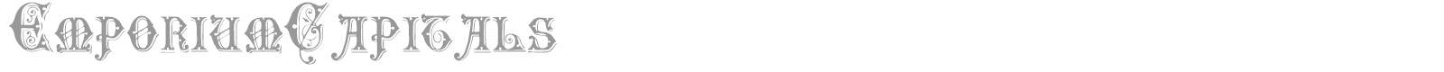 Emporium Capitals font preview