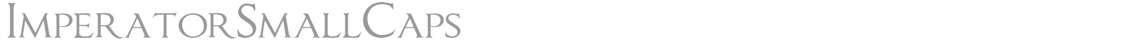 Imperator font preview
