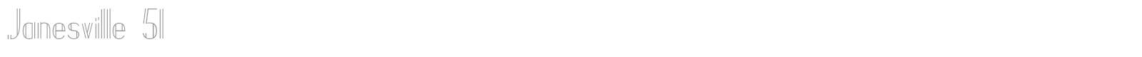 Janesville 51 font preview